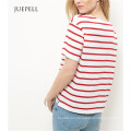 Red Stripe Boxy Mujeres camiseta